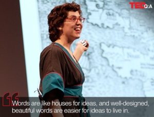 Erin Mckean's TED talk explores how much fun an evolving language can be.